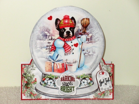 Barking Spirits Snow Globe Shaped Mini Page Kit by Wayne Swan