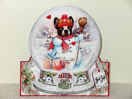 Barking Spirits Snow Globe Shaped Mini Page Kit by Wayne Swan