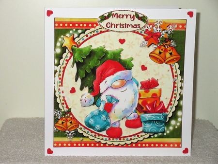 8x8 Santa Gnome is coming to town mini kit by Wayne Swan