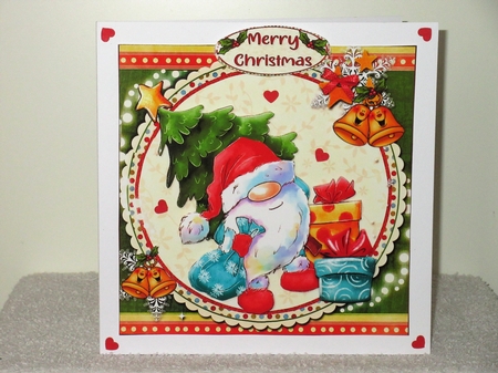 8x8 Santa Gnome is coming to town mini kit by Wayne Swan