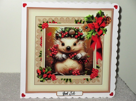 Hedgehog and Holly Mini kit by Wayne Swan
