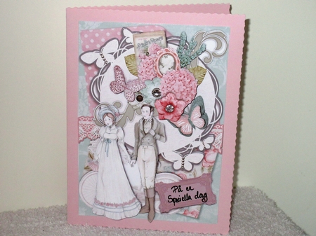 Mr DArcy & I Wedding/Anniversary A5 Card Front, Insert and Envelope Mini Kit by Wayne Swan