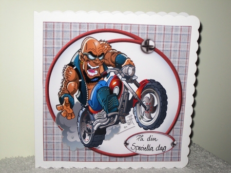 8x8 Revving up for a biker birthday mini kit by Wayne Swan