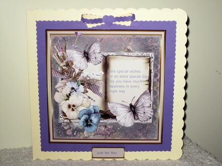 Blue and white pansy  by Wayne Swan