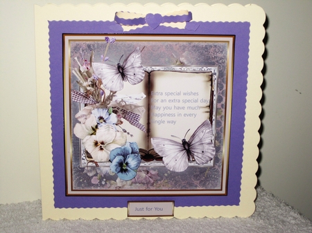 Blue and white pansy  by Wayne Swan