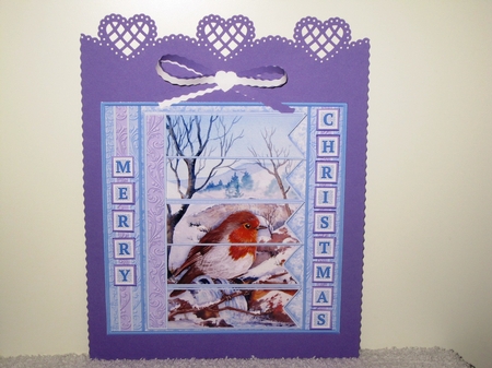 ROBIN & WATERFALL Christmas 7.5 Quick Card Kit Create Any Name Alphabet in 2 sizes by Wayne Swan