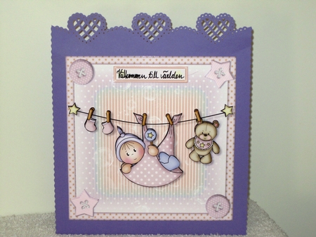 Baby Girl  Washing Line Mini Kit by Wayne Swan