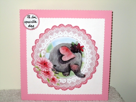 Elephant Scolloped Topper by Wayne Swan