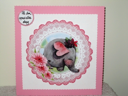 Elephant Scolloped Topper by Wayne Swan