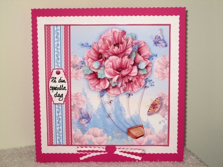 UP UP AND AWAY POPPIES 7.5 Decoupage & Insert Mini Kit by Wayne Swan