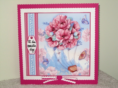 UP UP AND AWAY POPPIES 7.5 Decoupage & Insert Mini Kit by Wayne Swan
