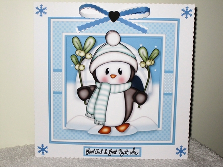 Penguin with Mistletoe Mini Kit by Wayne Swan