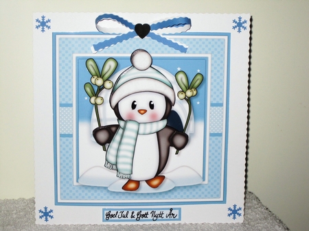 Penguin with Mistletoe Mini Kit by Wayne Swan