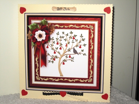 PARTRIDGE IN A PEAR TREE 7.7 Decoupage & Insert Mini Kit by Wayne Swan