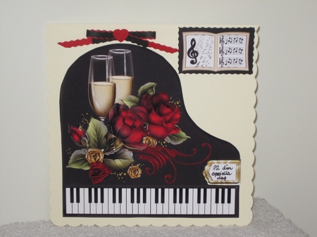 Baby Grand Piano - Black 10 - Fly me to the Moon by Wayne Swan