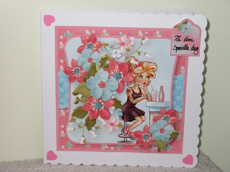 A Quiet Drink Decoupage Card Mini Kit by Wayne Swan