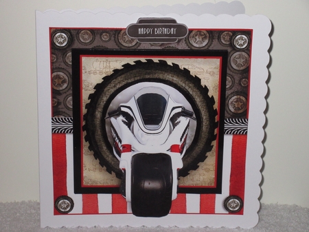 The Motorbike Card Front Kit by Wayne Swan