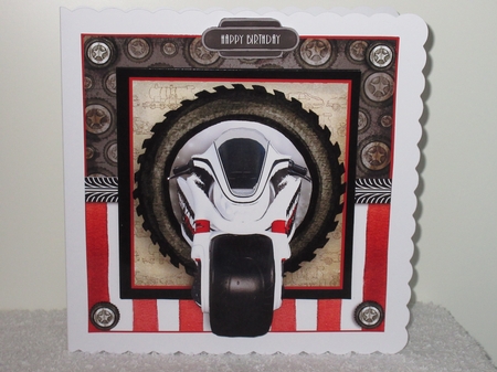 The Motorbike Card Front Kit by Wayne Swan