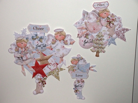 Sweet Angels Hanging Baubles Trio by Wayne Swan