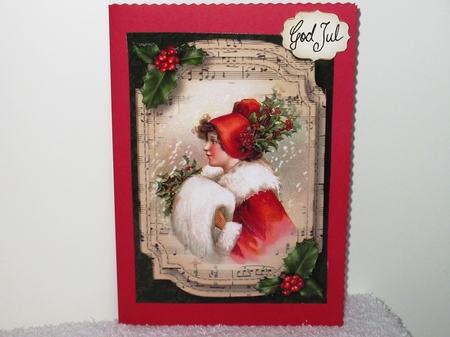 Sheet Music Christmas A5 - Holly by Wayne Swan