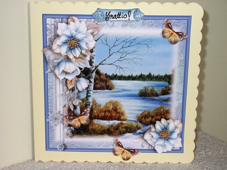 A Winter View Card Front Kit by Wayne Swan