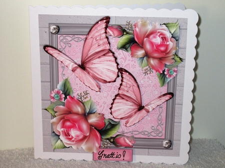 Beautiful Pink Butterflies 8x8 Mini Kit by Wayne Swan