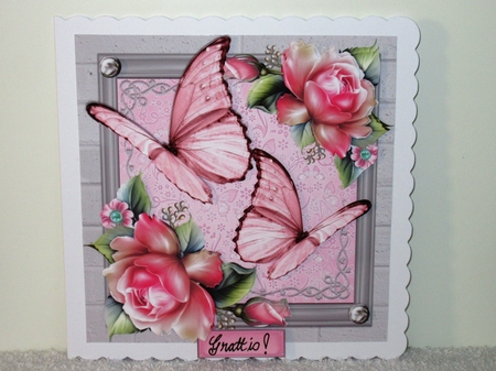 Beautiful Pink Butterflies 8x8 Mini Kit by Wayne Swan