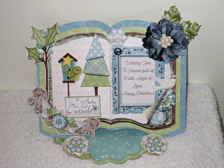 Its Cold Outside - Open Book Easel Card & Box Kit by Wayne Swan