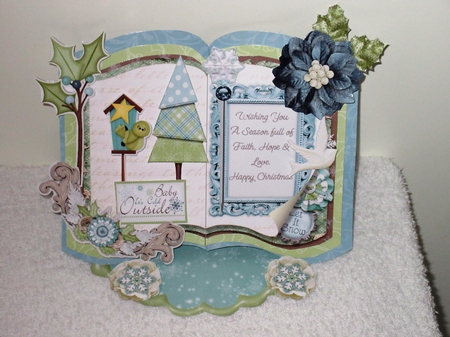 Its Cold Outside - Open Book Easel Card & Box Kit by Wayne Swan