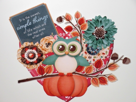 Autumn Delight Hanging Hearts Trio by Wayne Swan