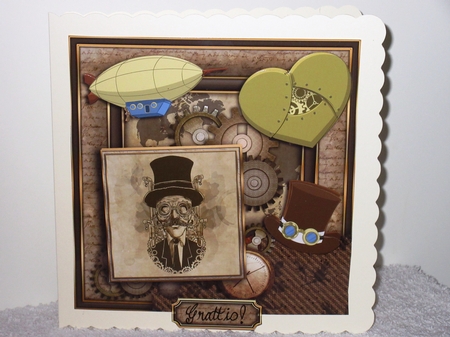 Steam Punk 3 page Decoupage Mini Kit by Wayne Swan