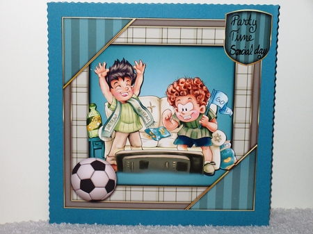 Football Fan 3 Page decoupage Mini Kit by Wayne Swan