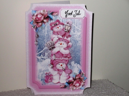Snow Man Pile Pink by Wayne Swan
