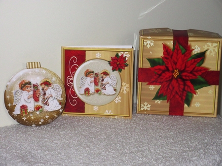 3D Bauble Card And Gift Box Mini Kit 2 by Wayne Swan
