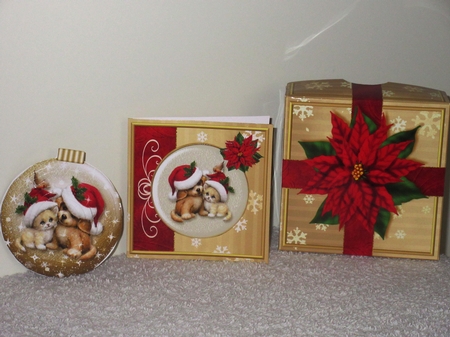 3D Bauble Card And Gift Box Mini Kit 3 by Wayne Swan
