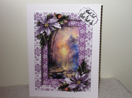 Scenic Christmas In Purples by Wayne Swan