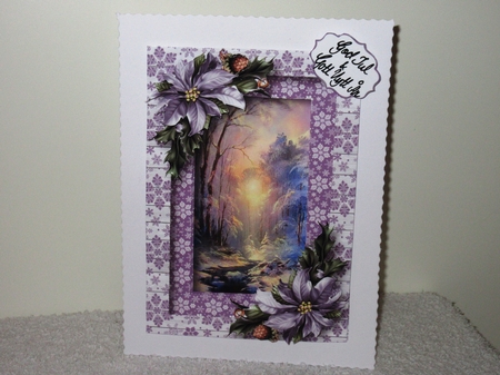 Scenic Christmas In Purples by Wayne Swan