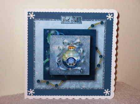 Glittery Christmas - Stacked Card Front by Wayne Swan