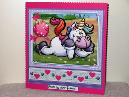 UNICORN FARTS Humorous 7.5 Decoupage & Insert Mini Kit Various Occasions by Wayne Swan