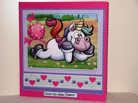 UNICORN FARTS Humorous 7.5 Decoupage & Insert Mini Kit Various Occasions by Wayne Swan
