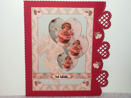 Vintage Cupid Hearts Card Making Kit by Wayne Swan