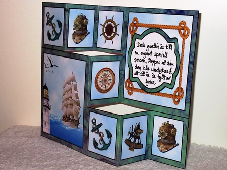 Three step fold       All at sea by Wayne Swan