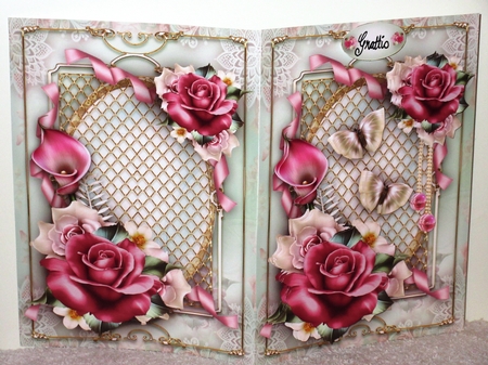 Shabby Roses With Butterflies Mini Kit by Wayne Swan
