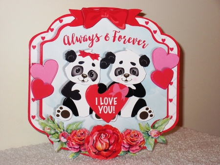 SPRING BEGINNINGS - Valentine Pandas by Wayne Swan
