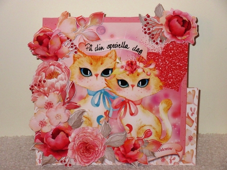 Ginger Snaps Valentine Over the Edge Tent Card & Envelope (Large) by Wayne Swan