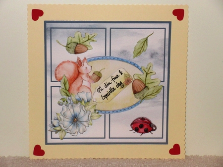 Squirrel and nuts by Wayne Swan