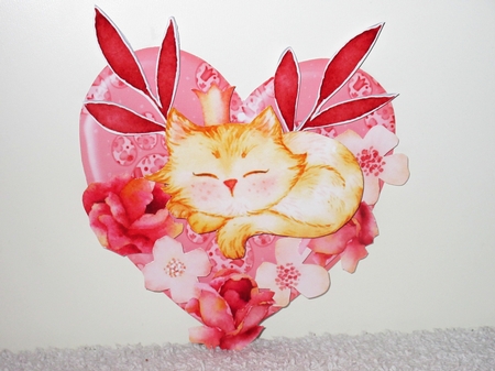 Ginger Snaps Valentine Hanging Hearts Trio by Wayne Swan