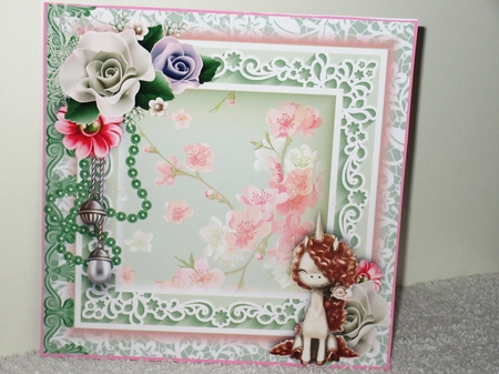 Pretty Unicorn Card Front Kit by Wayne Swan