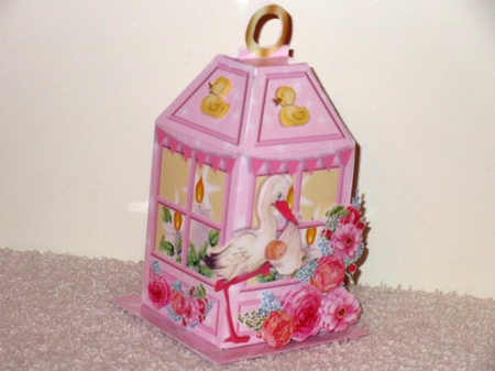 GIFT LANTERN & PRESENTATION BOX KIT - New Baby Girl by Wayne Swan