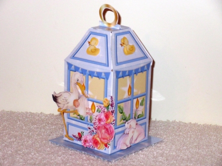 GIFT LANTERN & PRESENTATION BOX KIT - New Baby Boy by Wayne Swan
